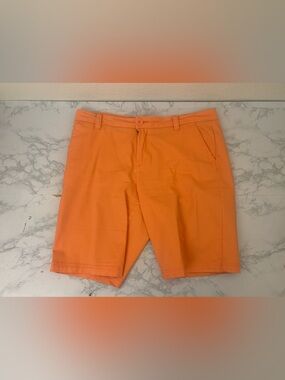 BCG Women’s Khaki Chino Shorts – Size 8 Orange Bermuda Casual Hiking